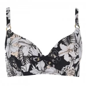 image of Dorina Dorina Sulu Padded Bikini Top - BLACKFLORAL126