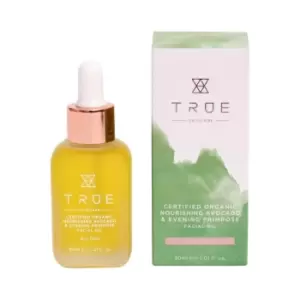 image of True Skincare Organic Nourishing Facial Oil, Avocado & Evening Primrose