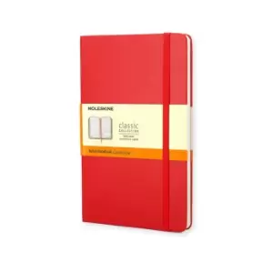 Image of Moleskine Notebook Classic Pocket Plain Red, red