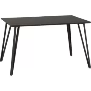 image of Seconique - Marlow Dining Table in Black Marble Effect Finish