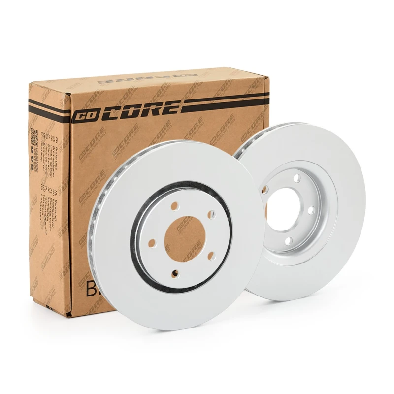 Image of goCORE GCH20155 Brake disc Front Axle, Vented, Cast Iron, Coated, without bolts/screws Cast Iron Brake Disc (82)