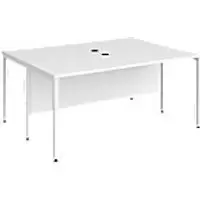 Image of Dams International Desk MB1612BWHWH 1,600 x 1,200 x 725 mm
