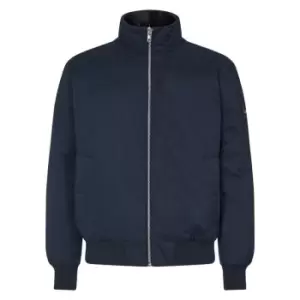 Image of Calvin Klein Funnel Neck Bomber Jacket - Blue