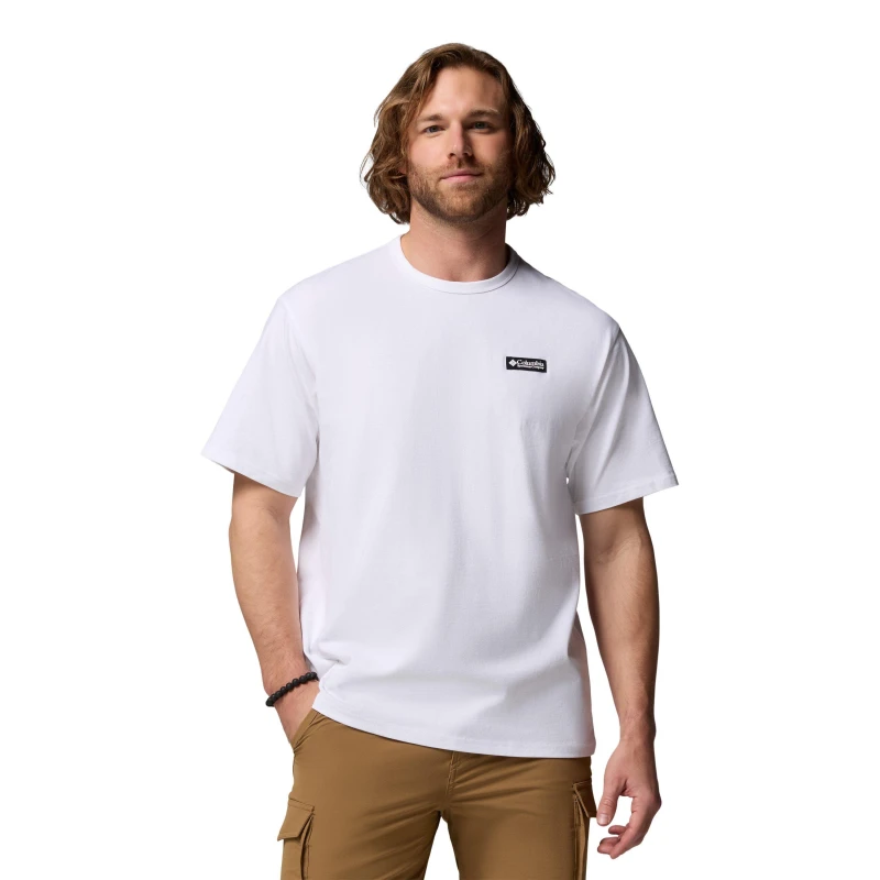 Image of Columbia Columbia Graph Tee Sn62 White Photo male Small