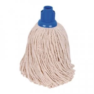 image of 2Work 14oz PY Smooth Socket Mop Blue Pack of 10 PJYB1410I