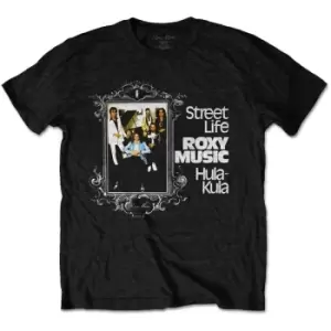 Image of Roxy Music - Street Life Hula-Kula Unisex Large T-Shirt - Black