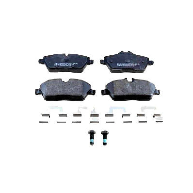 Image of ZIMMERMANN 25215.190.2 Brake pad set Rear Axle, prepared for wear warning indicator, Photo corresponds to scope of supply, with bolts/screws Brake Pa