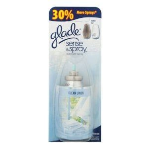 image of Glade Sense and Spray Clean Linen Air Freshener Refill 18ml