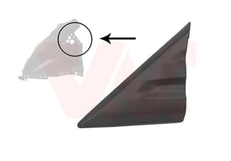 Image of VAN WEZEL Wheel arch trim VAN WEZEL 1991421