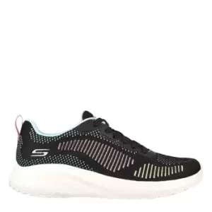 Image of Skechers Bobs Chaos Ladies Trainers - Black