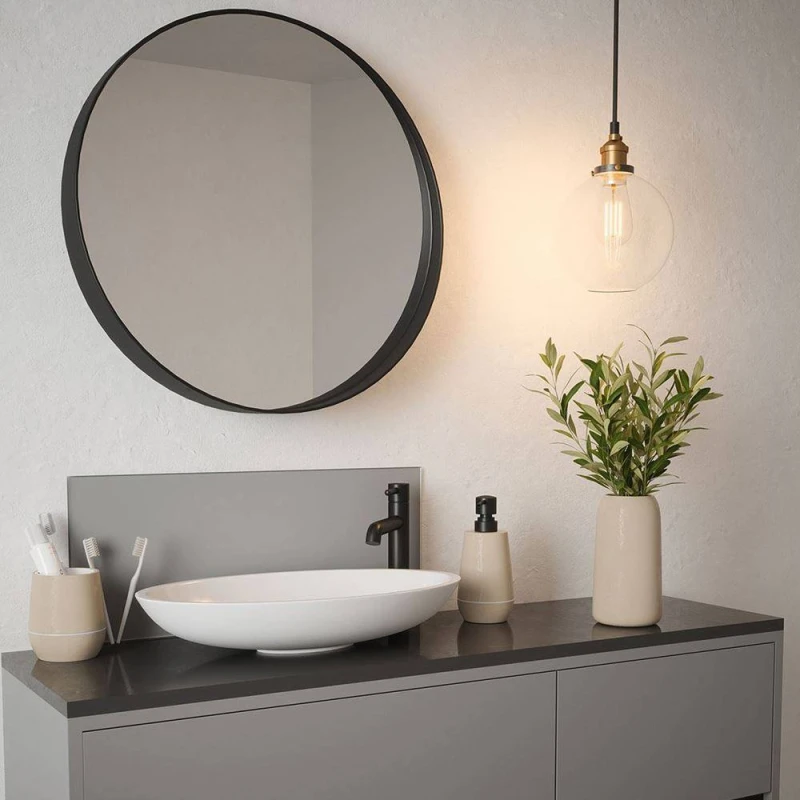 Image of Splashback Matt Grey Toughened Glass Bathroom s 250mm x 500mm x 4mm Grey Unisex