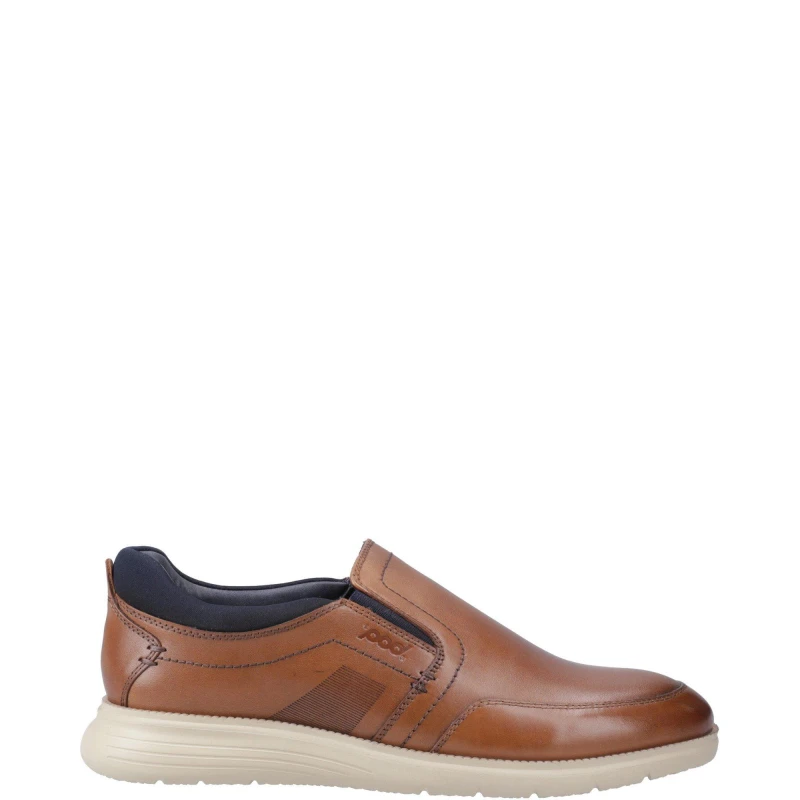 Image of Pod Mens Holden Leather Sneaker Shoes UK Size 12 (EU 46) Cognac POD041-Cognac-12
