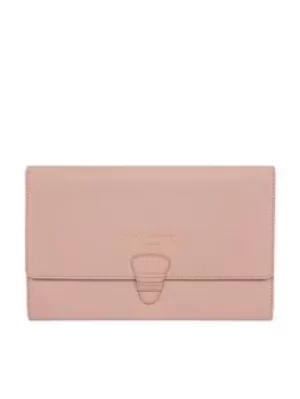 image of Pure Luxuries London Pure Luxuries Leather Travel Wallet, Pink, Women