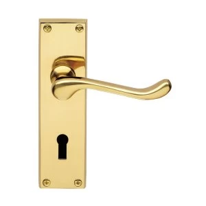 image of Jedo Traditional Victorian Scroll Latch Door Handles