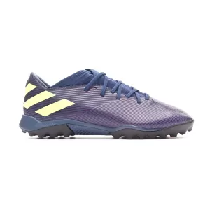 Image of Adidas Messi Nemeziz 19.3 Junior Astro Turf Football Boots, Indigo, Size 1