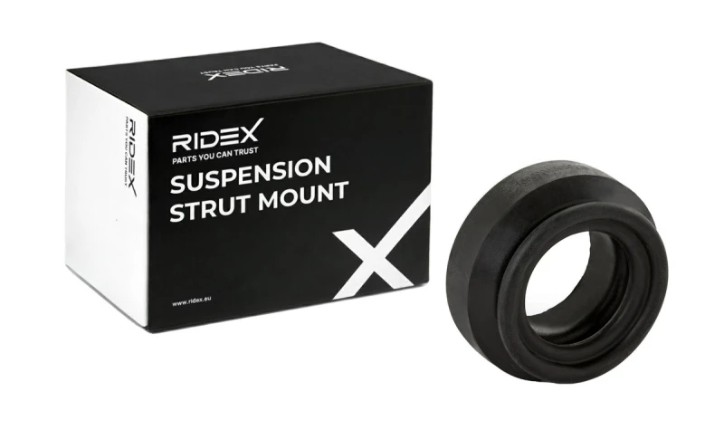 Image of RIDEX 1180S0123 Top strut mount Front axle both sides, without bearing Rubber Suspension Strut Support Bearing (1180)