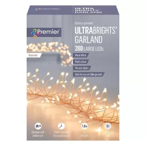 Image of 430 Warm white LED Garland Cluster string light