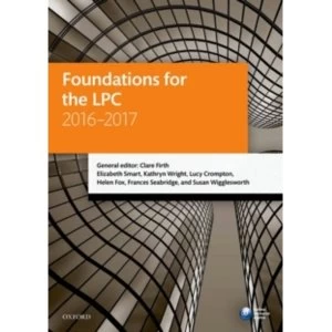 Image of Foundations for the LPC 2016-2017