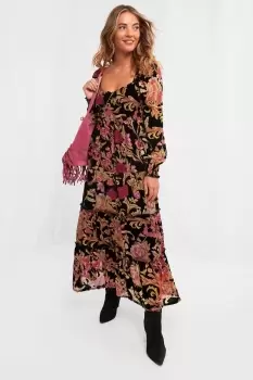 Image of Christmas Wishes Devore Dress