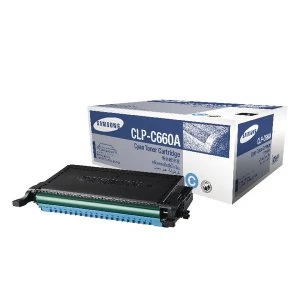 Image of Samsung CLP C660A Cyan Standard Yield Toner Cartridge ST880A