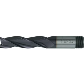 Image of 14.00MM HSS-Co 8% 3 Flute Threaded Shank Long Series Slot Drills - TiC - Swisstech