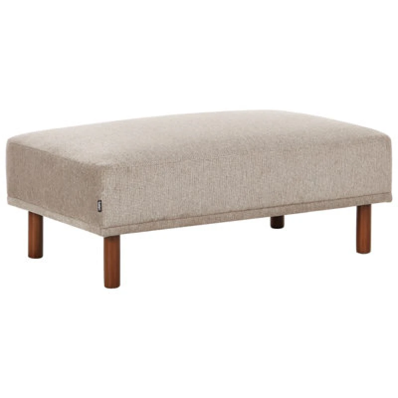 Image of Beliani Modern Ottoman Holt Fabric Taupe