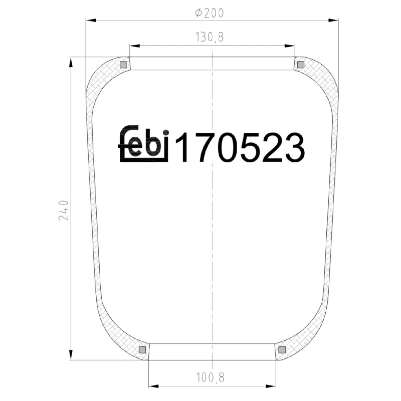 Image of Boot, air suspension FEBI BILSTEIN 170523