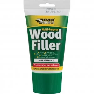 Image of Everbuild Multi Purpose Premium Joiners Grade Easi Squirt Wood Filler Light Stainable 100ml