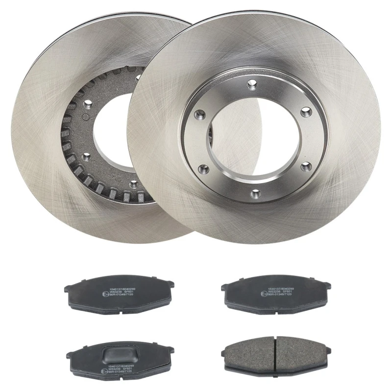 Image of RIDEX 3405B2108 Brake disc and pads set Front Axle, Brake Disc Type: internally vented, excl. wear warning contact Brake Set,disc brakes (3405)
