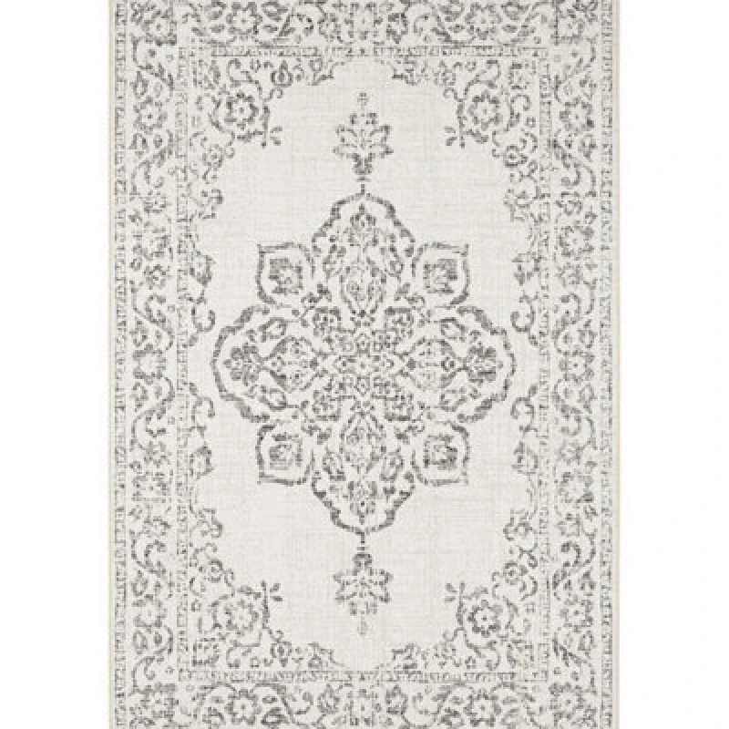 Image of THE RUGS Indoor Outdoor Rug Tilos Vintage Oriental Polypropylene Durable in Cream Size: 120cm x 170cm Cream Unisex 120cm x 170 cm