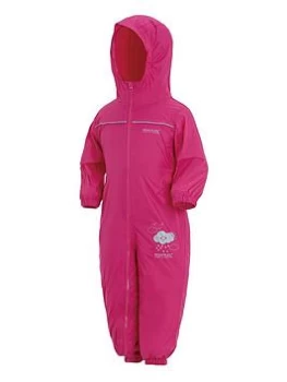 Image of Boys, Regatta Kids Puddle IV Waterproof Oversuit - Red, Size 2-3 Years