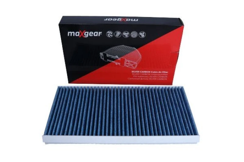 Image of MAXGEAR 26-1869 Pollen filter SILVER CARBON with anti-allergic effect Filter,interior air (424)