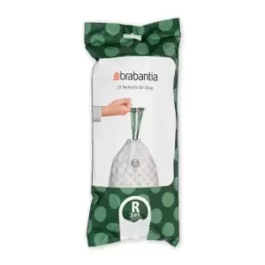 Image of Brabantia PerfectFit Pack of 20 Size R 36 Litre Bin Bags White