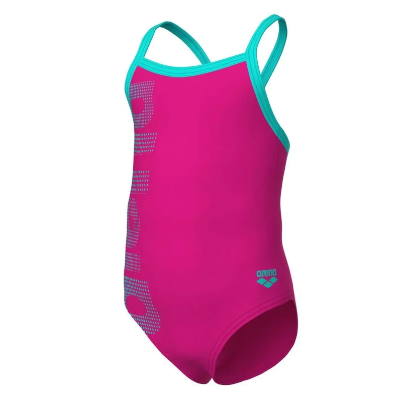 Image of One Piece swimsuit for girls Arena Logo Rose Female 6/7 ans