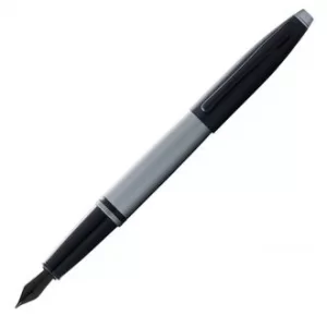 Cross Calais Matte Grey and Black Fountain Pen