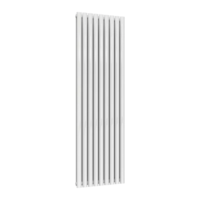 Image of Bathroom Kingdom Neva White Double Oval Vertical Radiator 1800x531 White Unisex
