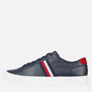 Image of Tommy Hilfiger Mens Corporate Leather Low Top Trainers - Desert Sky - UK 10