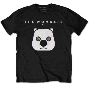 image of The Wombats - Rainbow Eyes Unisex Large T-Shirt - Black