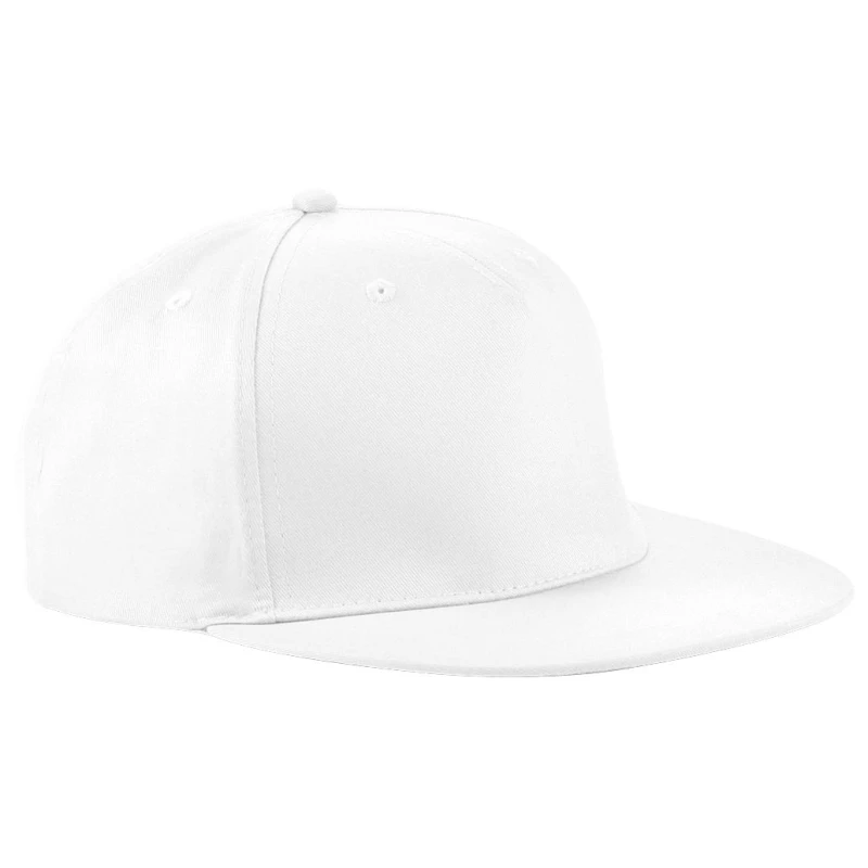 Image of Beechfield Beechfield Men 5 Panel Retro Rapper Cap Pack of 2 in White White One Size Male 5059269088873