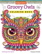 image of groovy owls coloring book 32 adorable art activities with quiet stoic wise