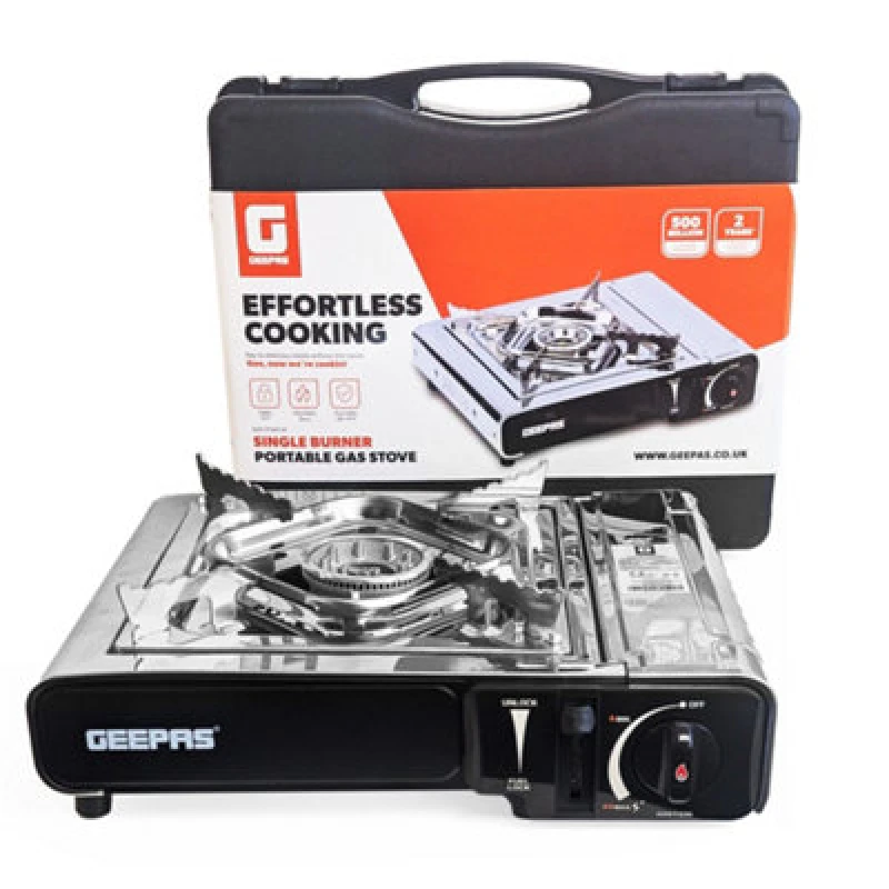 Image of Geepas Portable Gas Camping Stove Single Burner Outdoor Picnic Camping