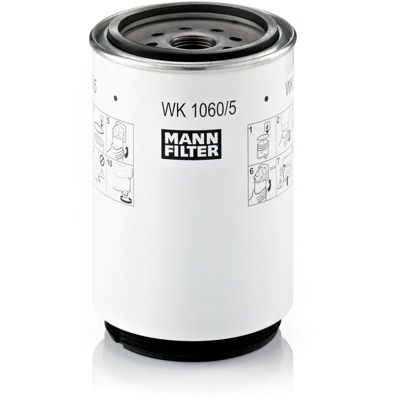 Image of MANN-FILTER WK 1060/5 x Fuel Filter with gasket/seal Fuel filter (9)