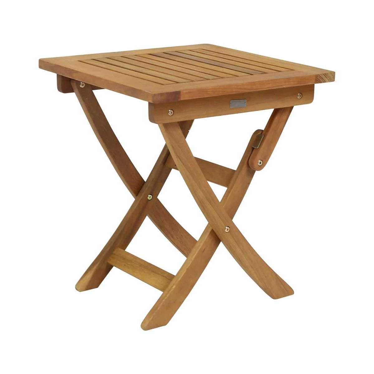 Image of Charles Bentley Fsc Small Wooden Square Foldable Patio Table