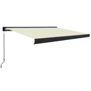 Image of Vidaxl Manual Cassette Awning 400X300 Cm Cream