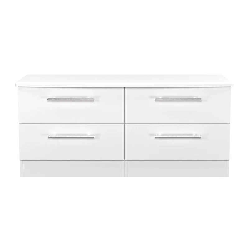 Image of Ready Assembled 2 U Carlton 4 Drawer Bed Box (Ready Assembled) in White Size: Small White Unisex Small