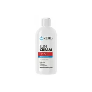 Image of Zidac sun cream spf 50 100ml bottle - Click