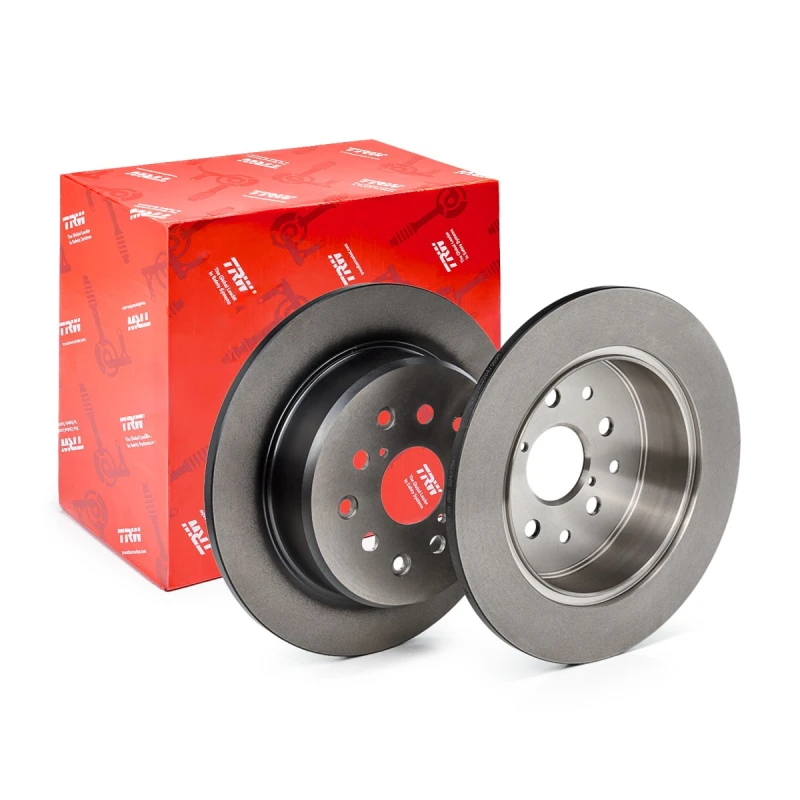 Image of TRW DF4509 Brake disc solid, Painted Brake Disc (82)