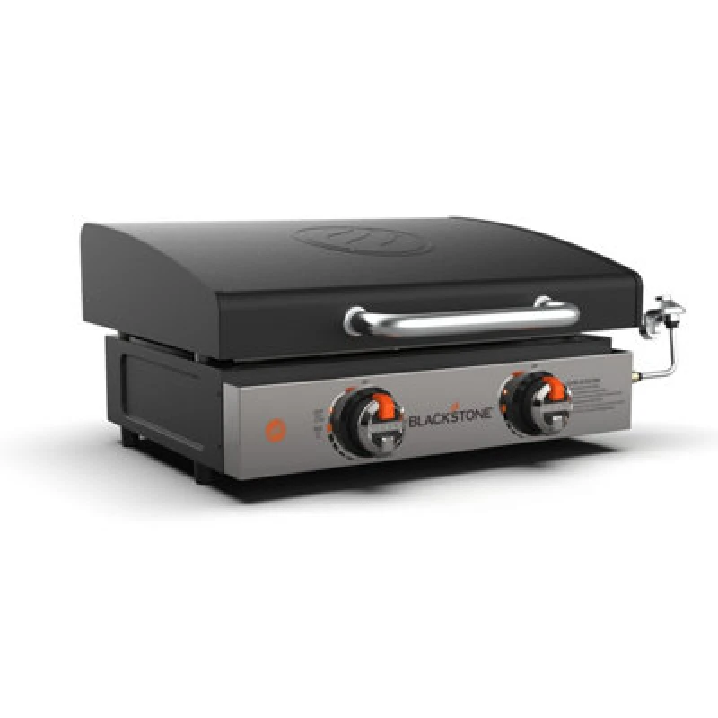 Image of Blackstone 22" 2 Burner Tabletop Gas Plancha Griddle with Hood 257-2144EU