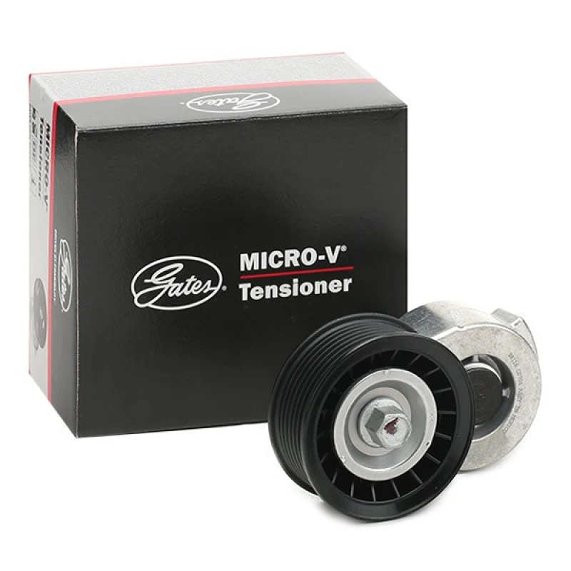 Image of GATES T38116 Tensioner Pulley Micro-V UNIQUE FIT Tensioner Pulley,v-ribbed belt (310)