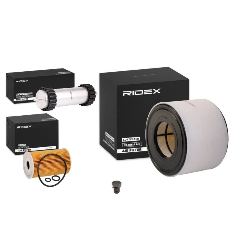 Image of RIDEX 4055F23817 Filter Set with gaskets/seals, with pre-filter Filter Set (4055)